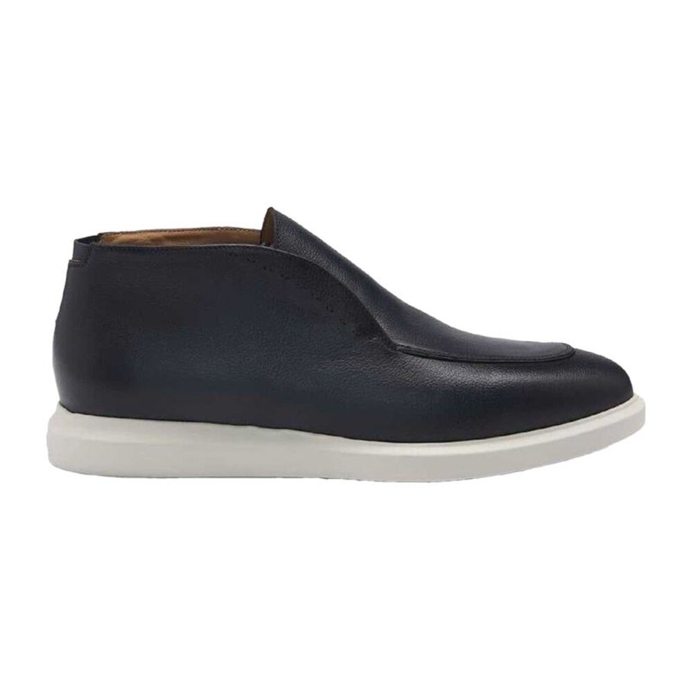 Boss Mens Randy Desb Bupr Leather Flat Shoes / Blue